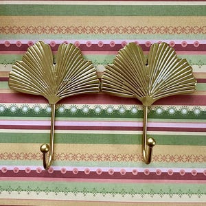 set of 2 ornate gold wall hooks. gold wedding flat lays styling photography home decor craft