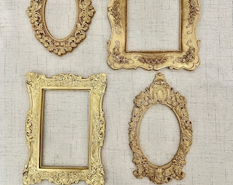 ARTIKELBESCHREIBUNG 4 Bilderrahmen für die Hochzeit, Goldhochzeit, Hochzeitsdeko, Wohndekoration, Wanddeko Nur Rahmen