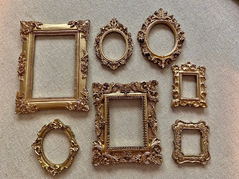 Handmade antique style resin frames