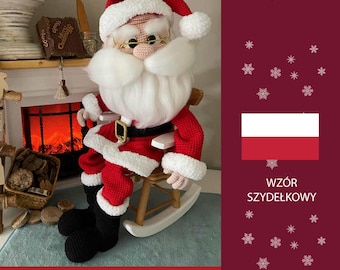 anta Claus with Book • Amigurumi Crochet Pattern PDF