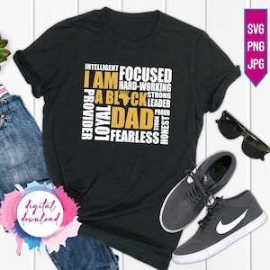 Black Dad SVG / Sono un papà nero