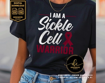 Sickle Cell Warrior PNG | Sickle Cell Awareness | Sickle Cell Anemia | Sickle Cell Hope | Sickle Cell Fighter, Warrior | Wear Burgundy