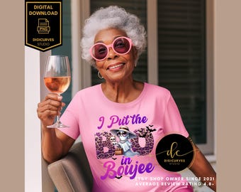 I Put the Boo in Boujee PNG | Boo PNG Design | Leopard Pattern | Girly Halloween | Sublimation | Cute  Ghost PNG | Urban Ghost