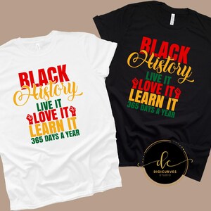 Black History SVG | Live It Learn It Design (Digital Download) image 3