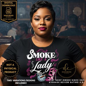 Fumar como un cigarro de dama PNG / Cigarro de tacón alto PNG / Diseño de camiseta de cigarro / Cigarro femenino PNG / Chica de cigarro / Diseño de camiseta de cigarro / Mujer de cigarro