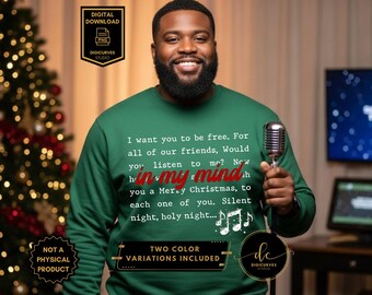 In My Mind PNG: Silent Night | Christmas Sublimation | Holiday Clipart | Digital Download