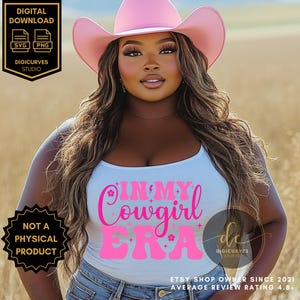 In My Cowgirl Era SVG | Sublimation | Country Tshirt Design | Boots on the Ground | Cowgirl PNG | Rodeo Cowgirl | Trendy Cowgirl Design