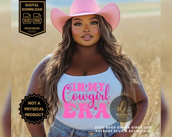 Nella mia era da cowgirl SVG / Sublimazione / Design di magliette country / Stivali a terra / Cowgirl PNG / Rodeo Cowgirl / Design di tendenza da cowgirl