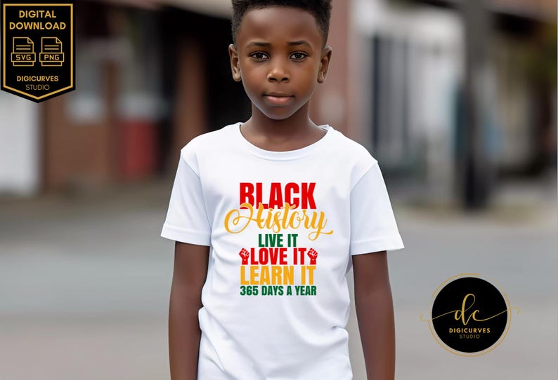 Black History SVG | Live It Learn It Design (Digital Download) image 5