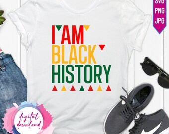 I Am BLACK SVG Black History SVG Black Every Month Svg - Etsy