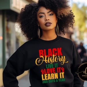 Black History SVG | Live It Learn It Design (Digital Download) image 4