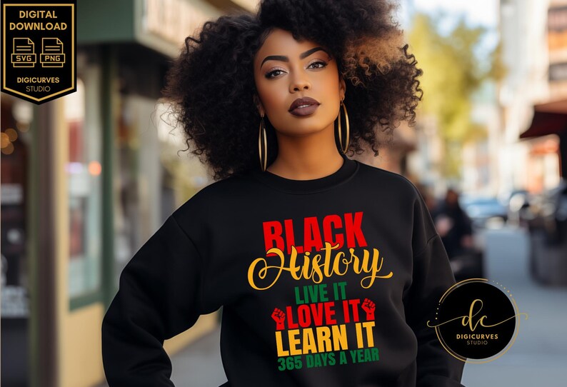 Black History SVG | Live It Learn It Design (Digital Download) image 4