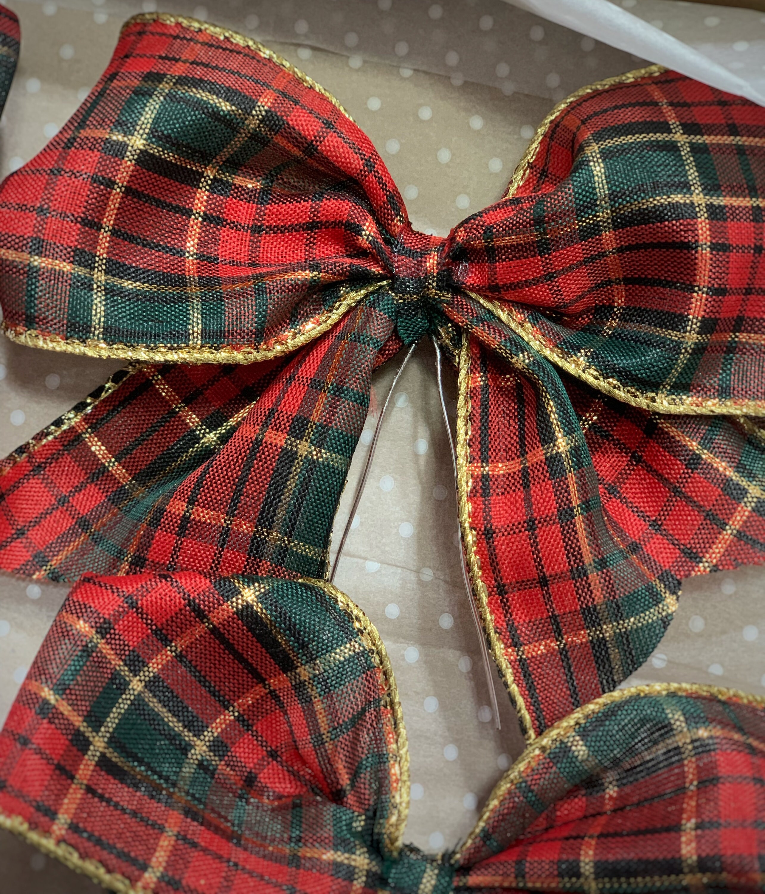 Presents Gifts Christmas Trees Burns Night Wreaths Ribbon Queen 3 Wide Stewart Tartan Double Bows Wedding Tie on or Regular Design Decorations Stewart Tartan Bow only, 20 Floristry 