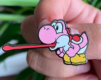 Pink Yoshi Hard Enamel Pin