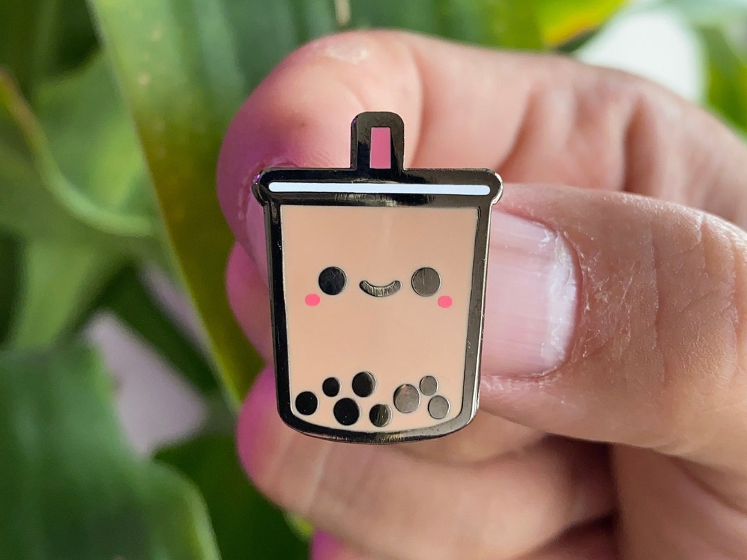 Cute Boba Hard Enamel Pin - Etsy