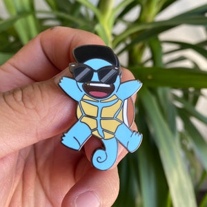 Summer Squirtle Hard Enamel Pin