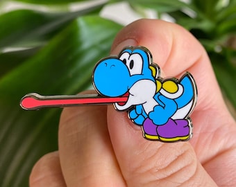 Blue Yoshi Hard Enamel Pin