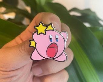 Kirby in Action Hard Emaille Pin
