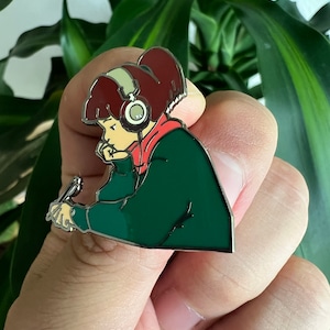 Lofi Girl Vibes Hard Enamel Pin