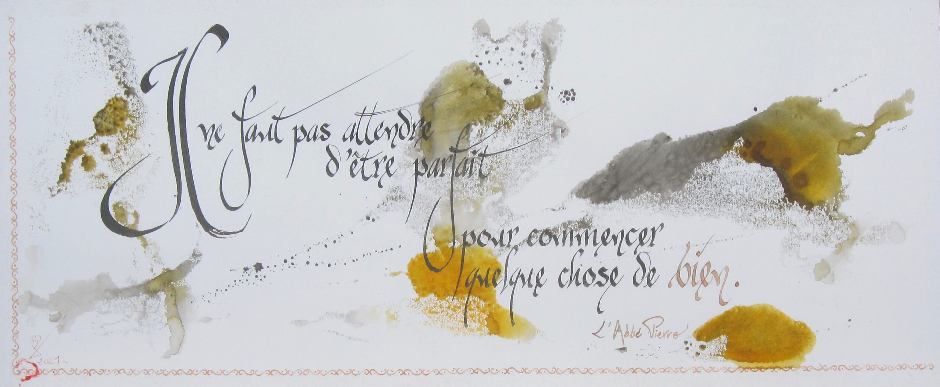 Calligraphie Latine Décorative