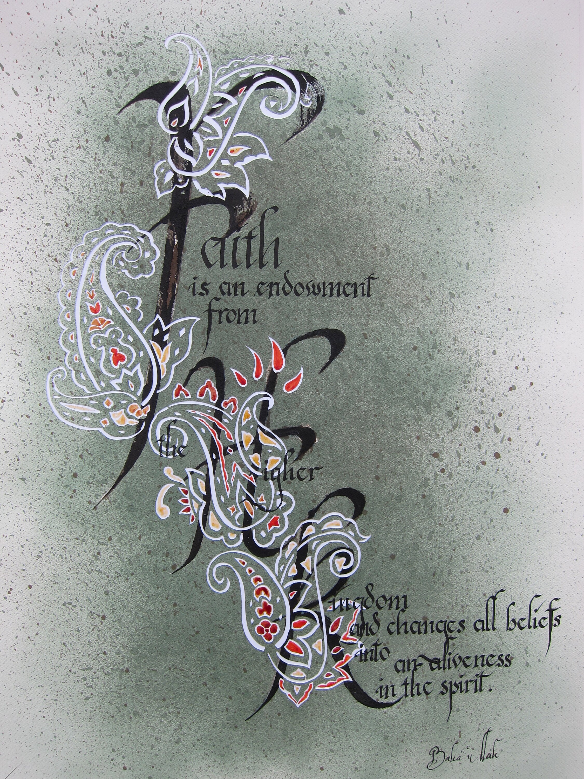 Calligraphie Latine Décorative