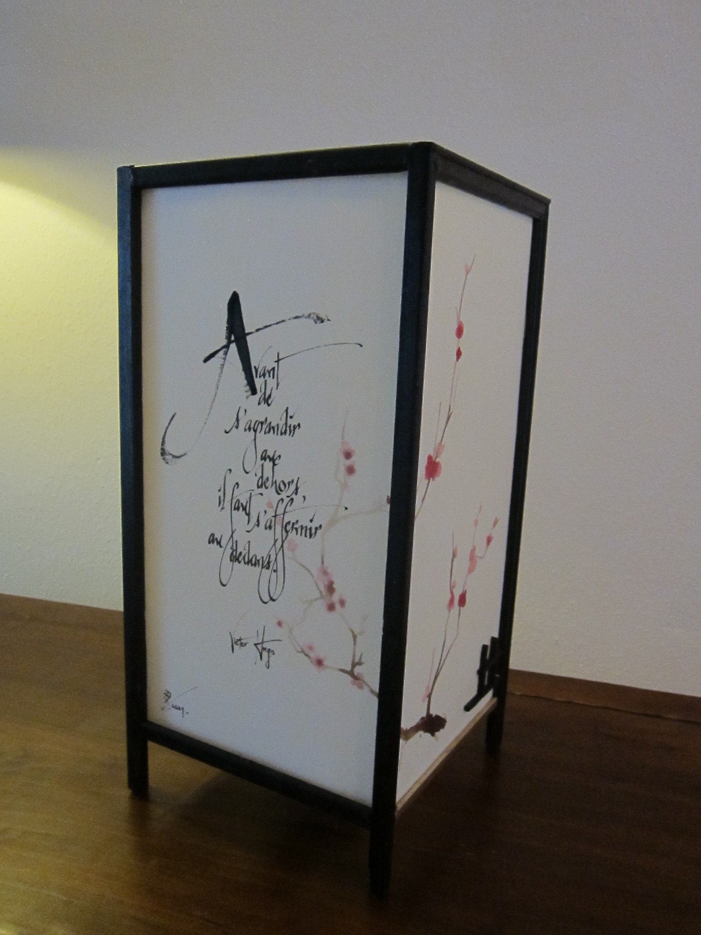 Lanterne Calligraphiée Artisanale