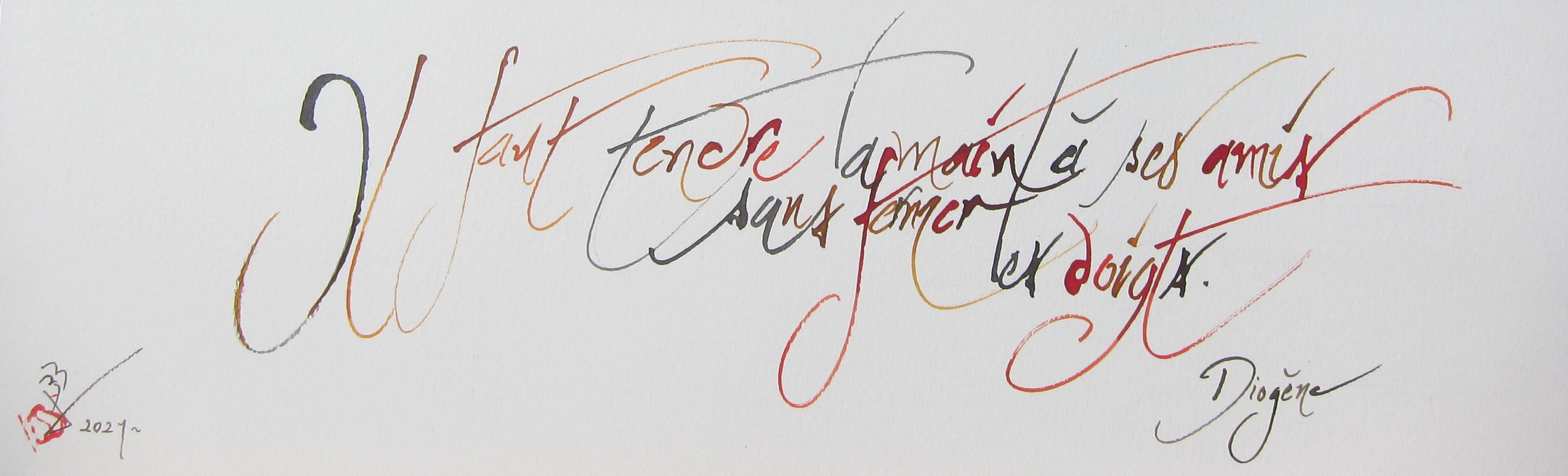 Calligraphie Latine Décorative