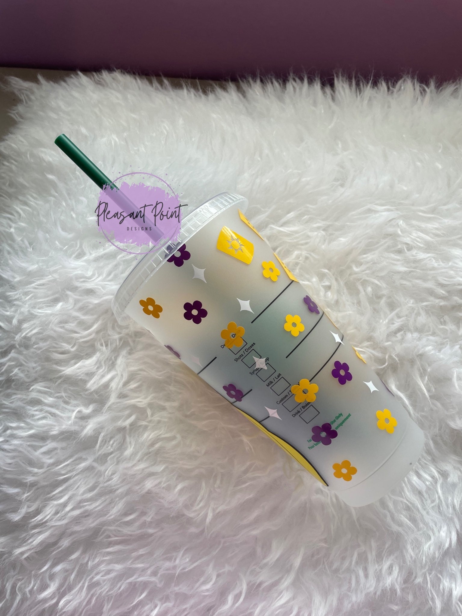 Rapunzel 24oz Venti Starbucks Cold Cup//princess Rapunzel//tangled ...