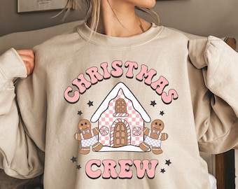 Christmas Crew Sweatshirt, Christmas Sweatshirt, Gingerbread Christmas Sweater, Christmas Cookie Sweatshirt, Holiday Sweater, Christmas Gift