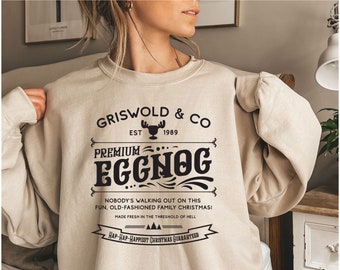 Griswold Co Premium Eggnog Sweatshirt, Christmas Sweatshirt, Clark Griswold Sweatshirt, Christmas Movie Sweater, Xmas Shirt, Christmas Gift
