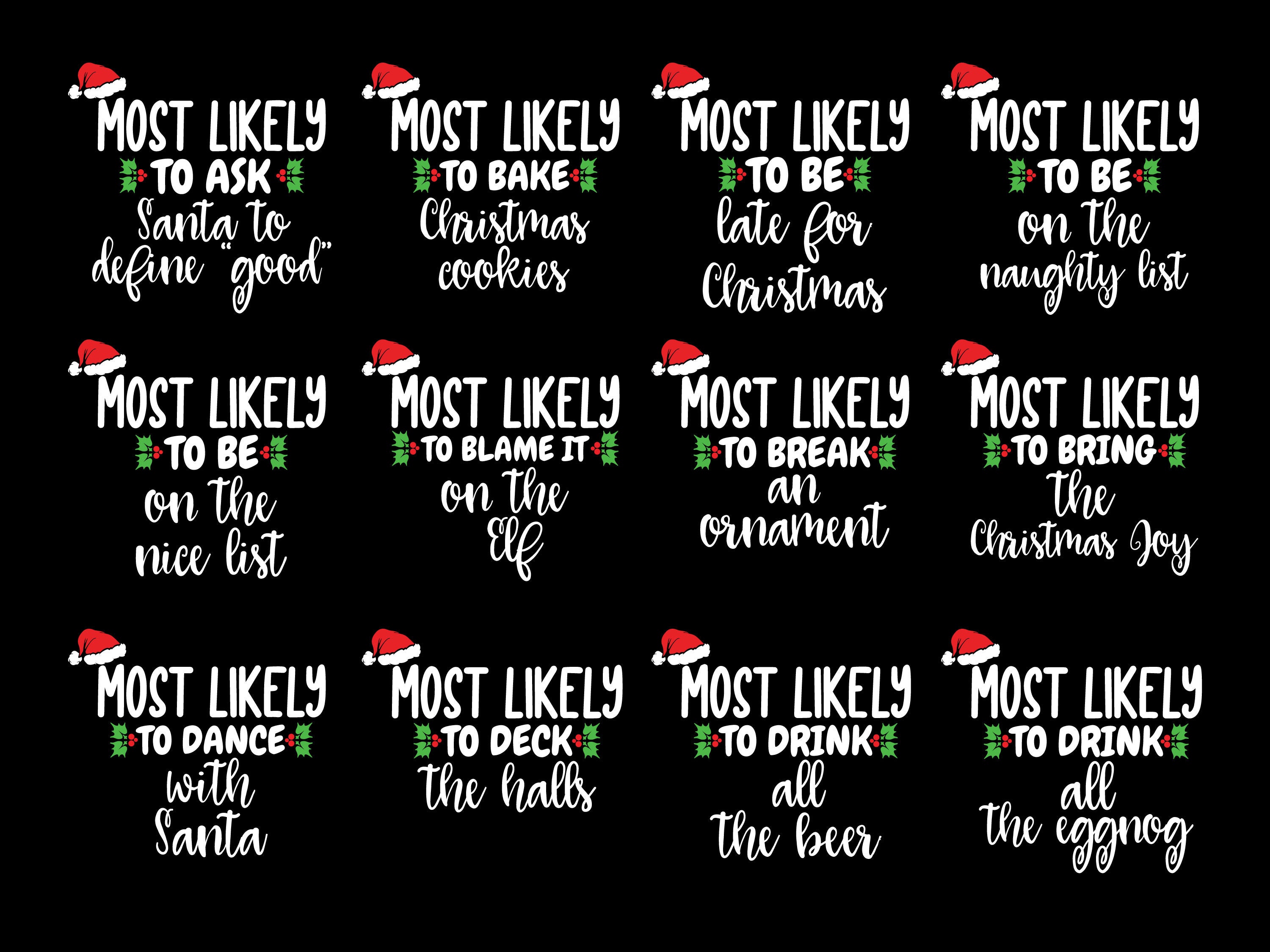 Most Likely To Christmas Shirts & Pants | Matching Family & Couples | Christmas Gift