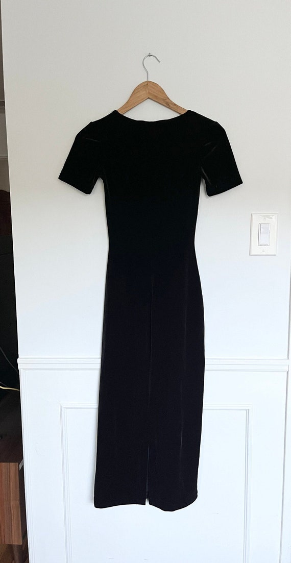 vintage velvet dress long Gem