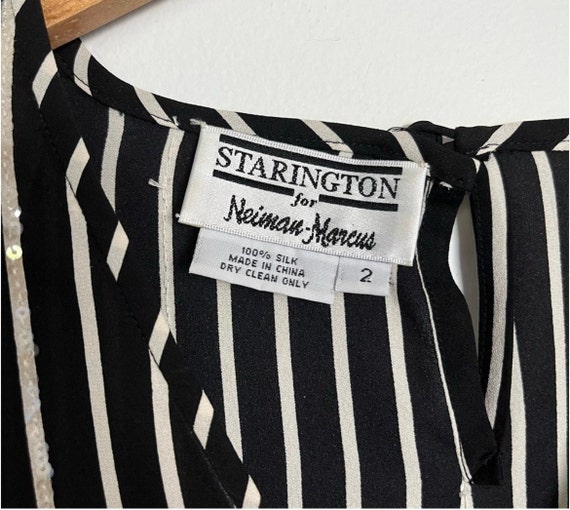 Vintage Neiman Marcus silk striped blouse - image 4