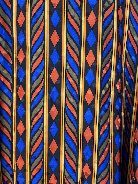 Vintage Bob Mackie wearable art silk blouse - image 4