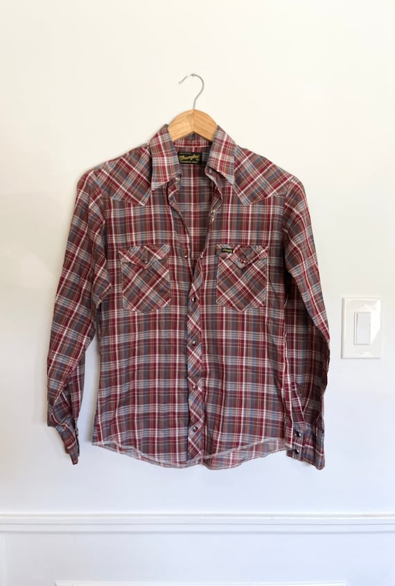 Vintage Wrangler pearl button western shirt