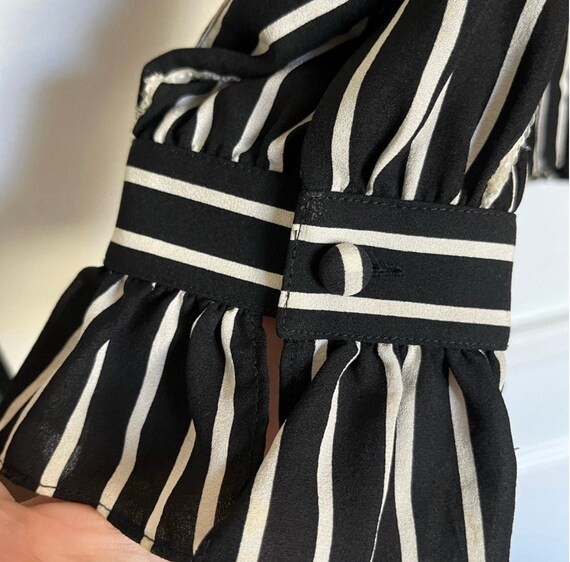 Vintage Neiman Marcus silk striped blouse - image 8