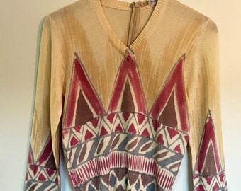 Vintage Caroline Fashions Paris V neck sweater