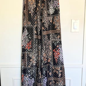 Vintage 70&#39;s wide leg floral pants