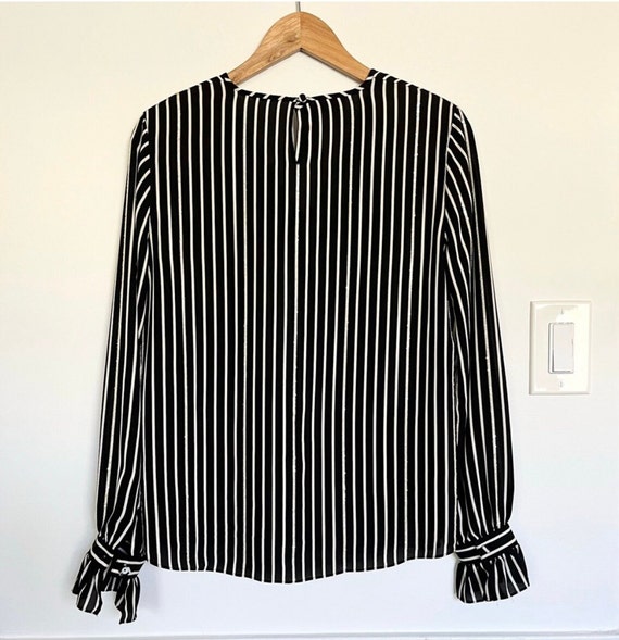 Vintage Neiman Marcus silk striped blouse - image 2