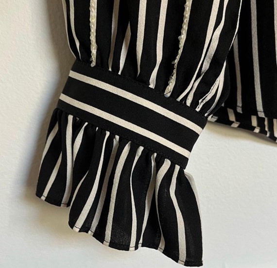 Vintage Neiman Marcus silk striped blouse - image 5