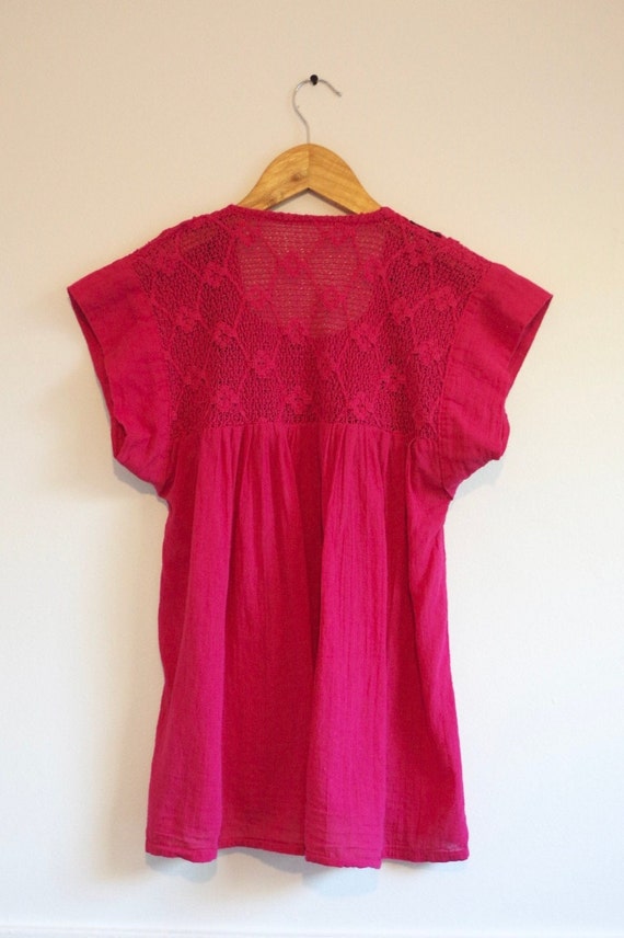 Glitter Knitted Top - Fuchsia
