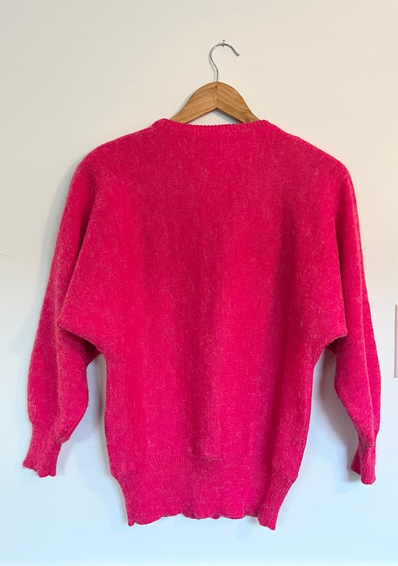 Vintage pink beaded sweater. - image 2