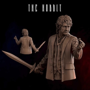 Archivo STL 3D de Young Bilbo Baggins, archivos stl 3D para impresoras 3d, modelos 3D