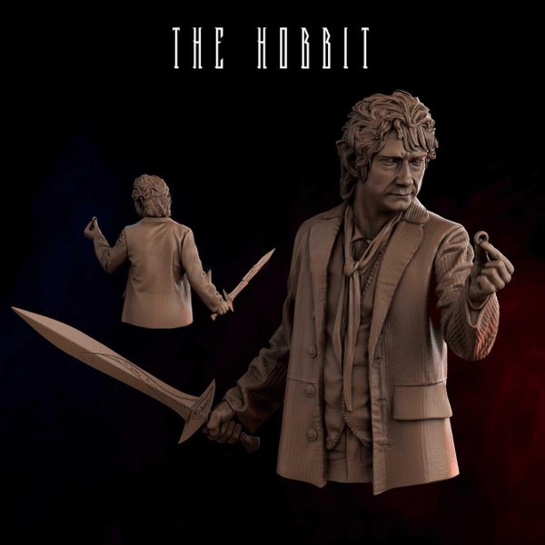 Young Bilbo Baggins 3D STL file, 3D stl files for 3d Printers, 3D Models