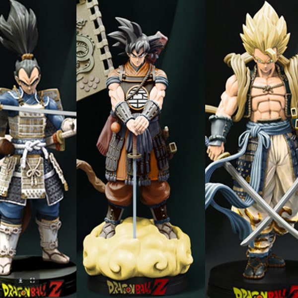 Goku shogun STL PACK (3 different model), Anime 3D stl files for 3d Printers, 3D Models