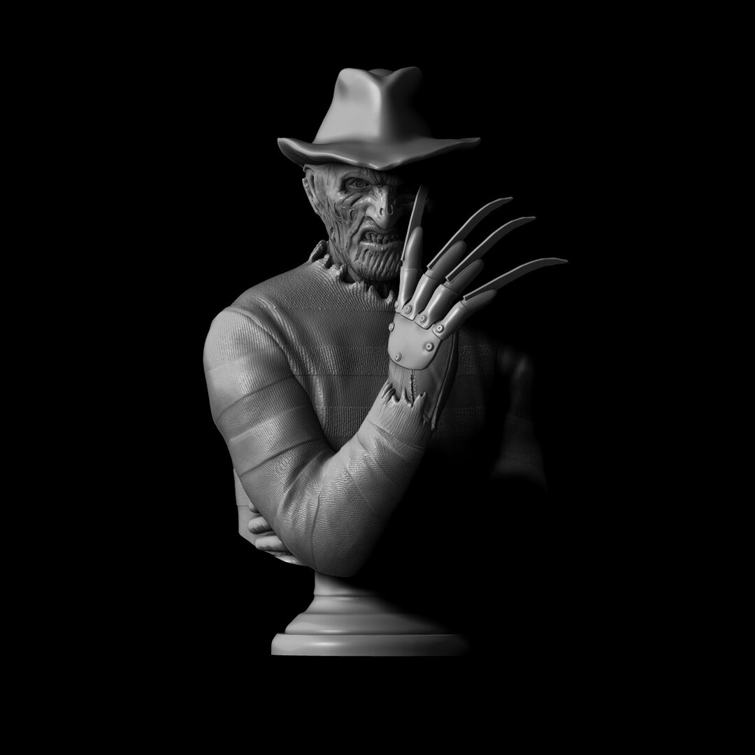 Freddy Krueger 3D STL File, 3D Stl Files for 3d Printers, 3D Models