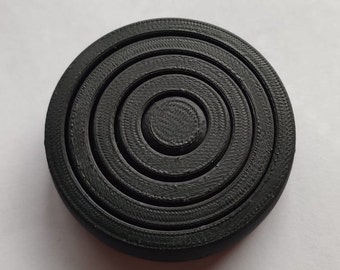 3D Printed Fidget Gyroscope Rings Toy - Black ABS Material - Relaxing & Fun Spinning Motion - Great Stress Reliever