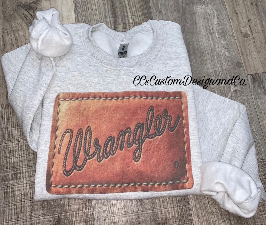 Wrangler Sweatshirt Wrangler Patch Vintage Preppy - Etsy