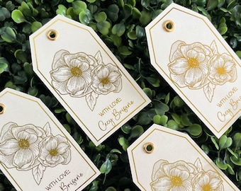 Set of 12 Foil gift tags / Birthday gifts