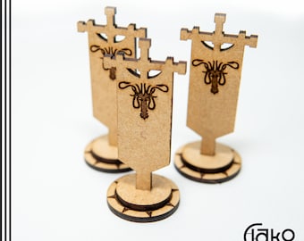 Activation tokens banners- Song of Ice and Fire - Laser cut file SVG, AI, PDF